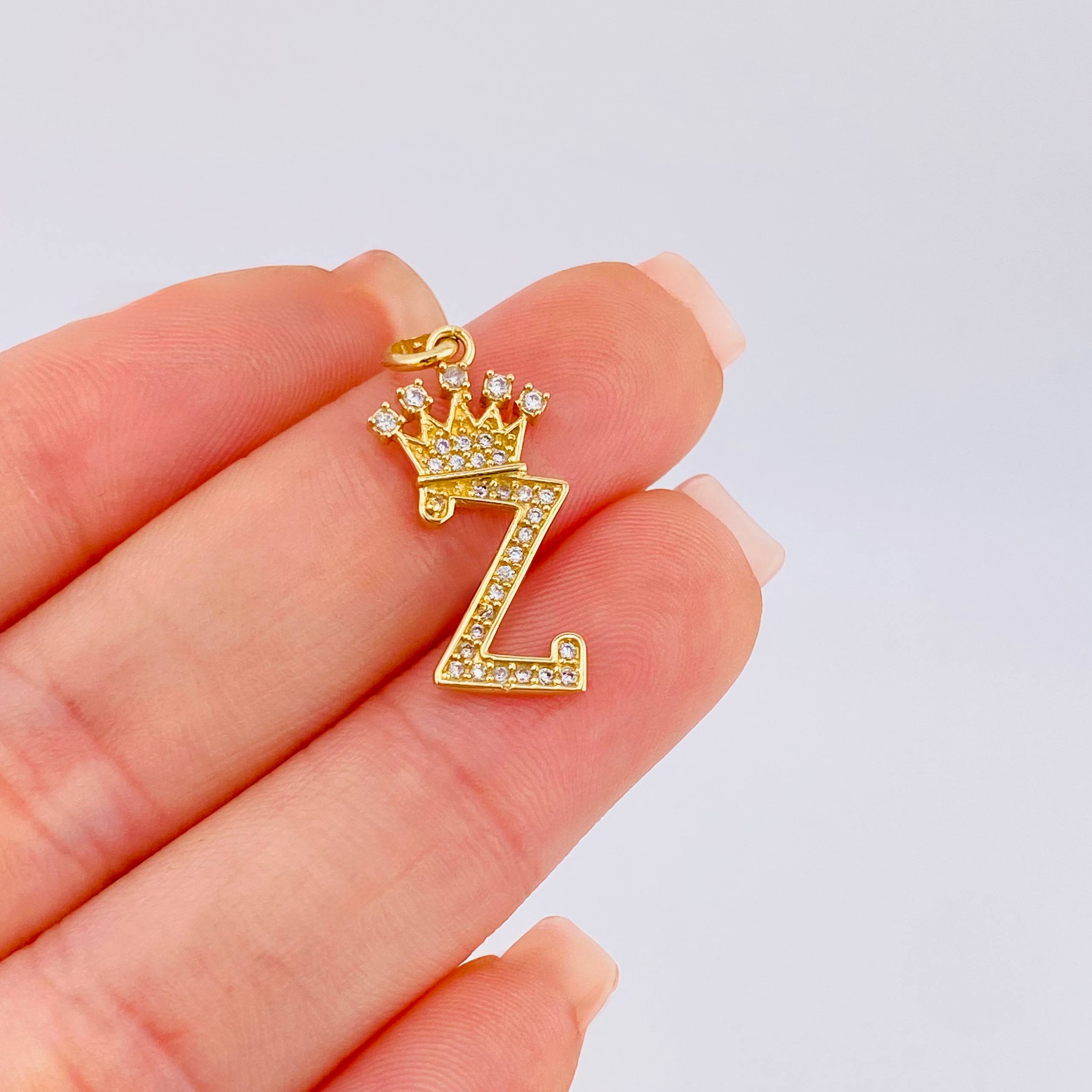 Dije Corona Letra Z 1.5g / 2.6cm Oro Amarillo 18K