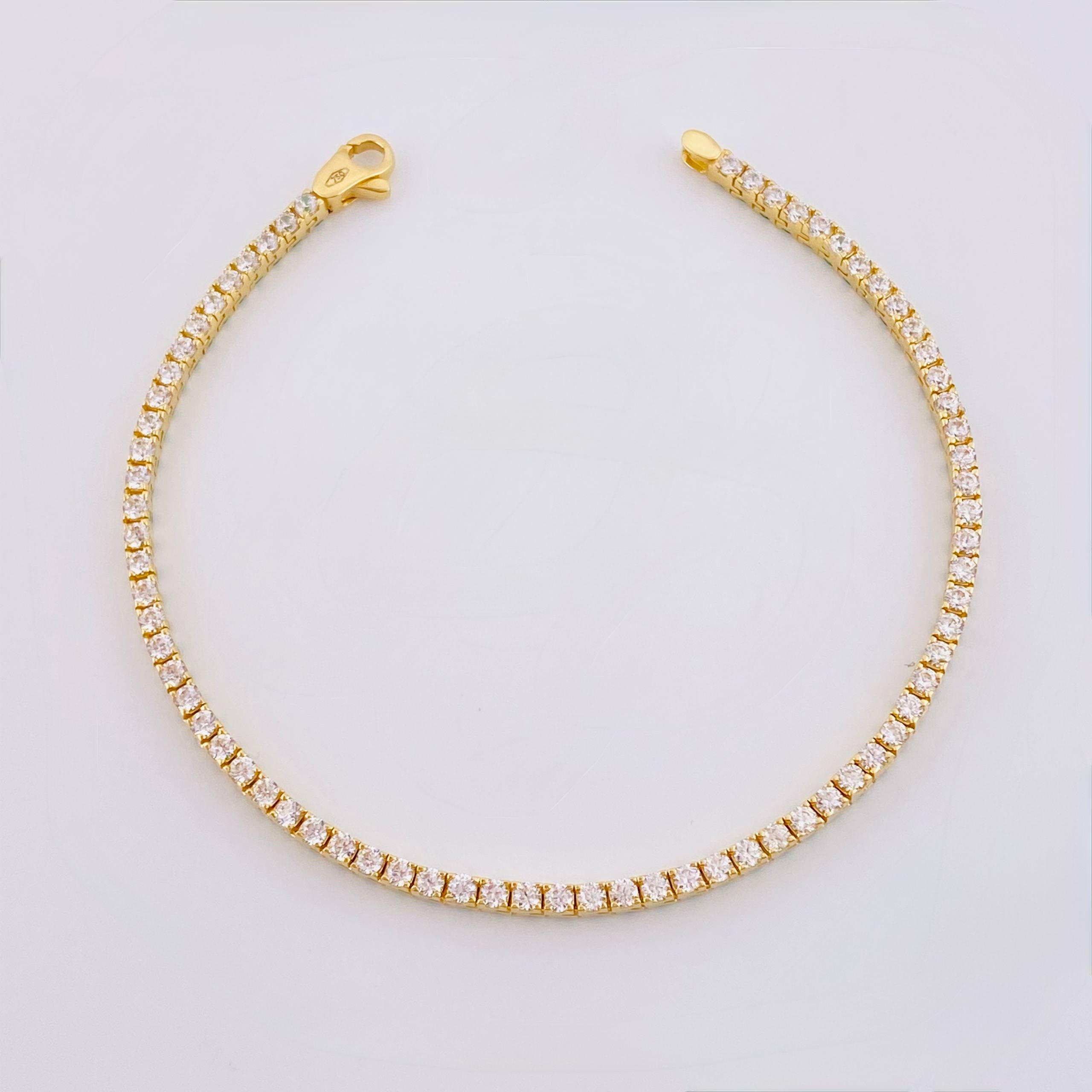 Pulso Tenis Doble Faz 7gr / 18cm / 2.8mm Oro Amarillo +4 18K ©
