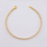 Pulso Tenis Doble Faz 6.9gr / 17.5cm / 2.9mm Oro Amarillo +4 18K *