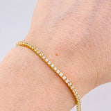 Pulso Tenis Doble Faz 7gr / 18cm / 2.8mm Oro Amarillo +4 18K ©