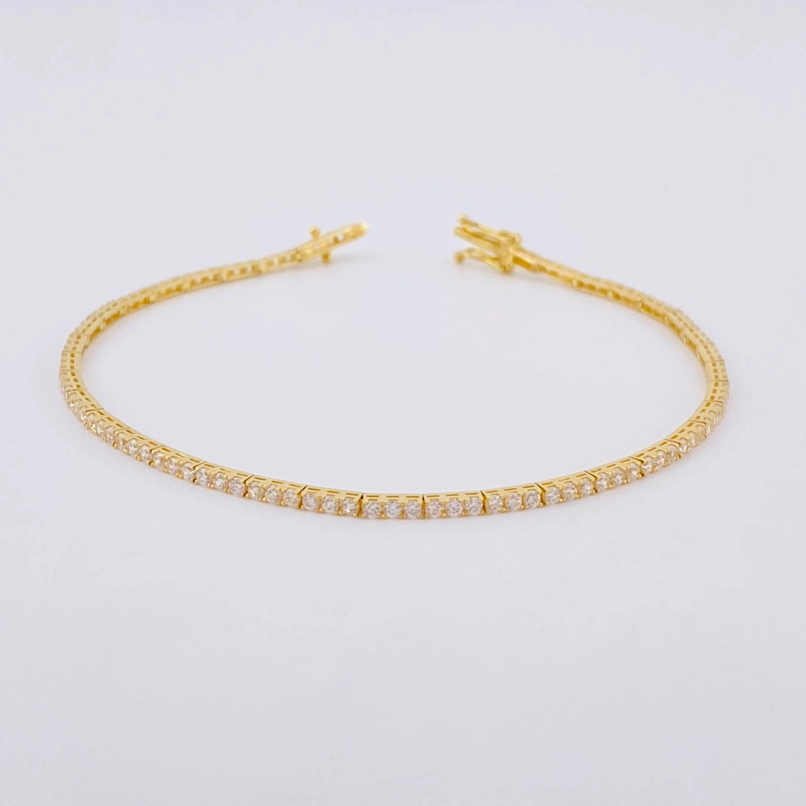 Pulso Tenis 4g / 17.1cm / 1.7mm Oro Amarillo 18K