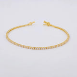 Pulso Tenis 4g / 17.1cm / 1.7mm Oro Amarillo 18K