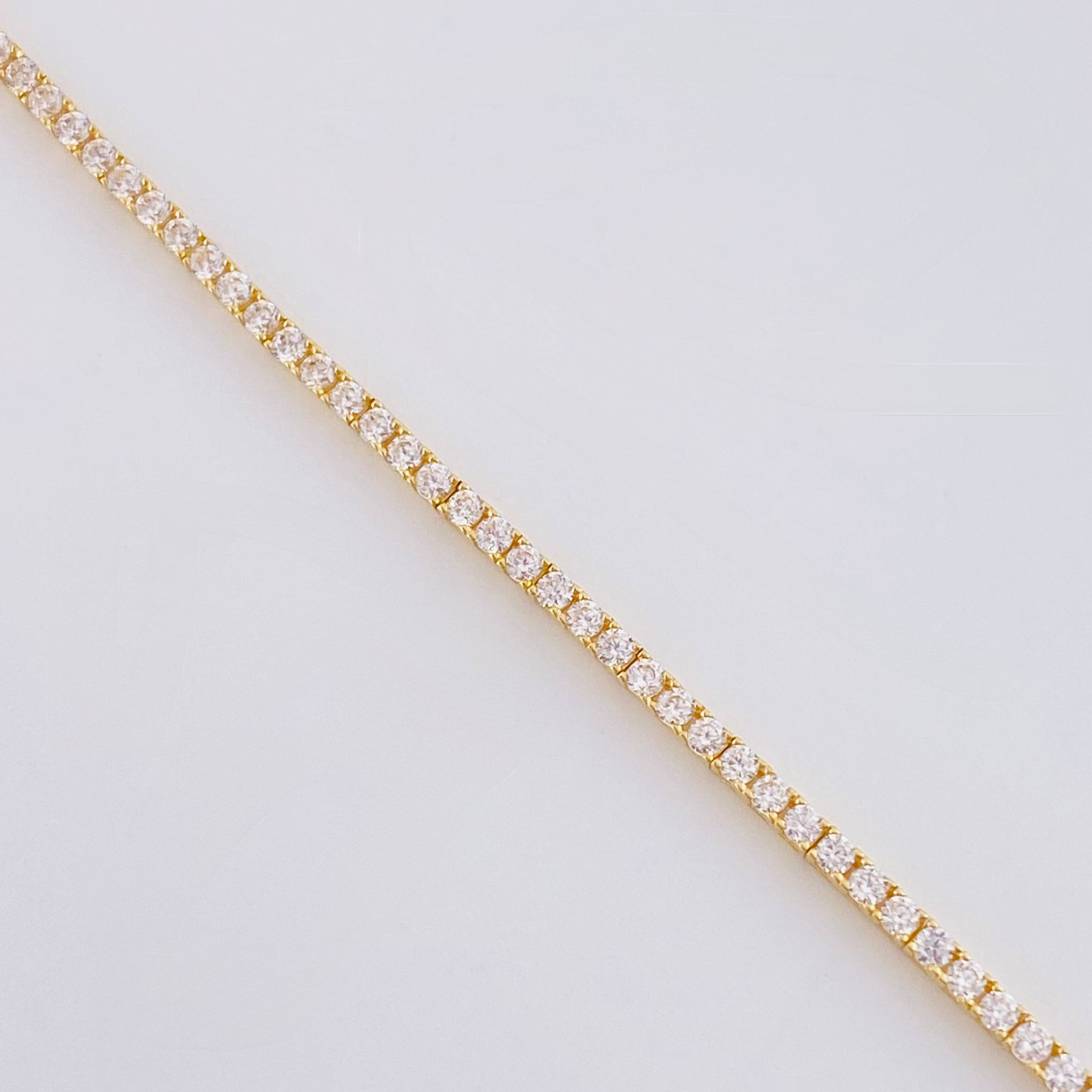 Pulso Tenis 4.15gr / 18cm / 1.6mm Oro Amarillo +4 18K ©