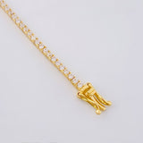 Pulso Tenis Doble Faz 6.85gr / 18cm / 2.9mm Oro Amarillo 18K