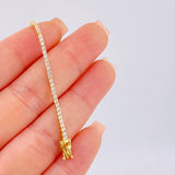 Pulso Tenis Doble Faz 7.65gr / 18cm / 2.9mm Oro Amarillo 18K