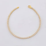 Pulso Tenis Doble Faz 6.85gr / 18cm / 2.9mm Oro Amarillo 18K