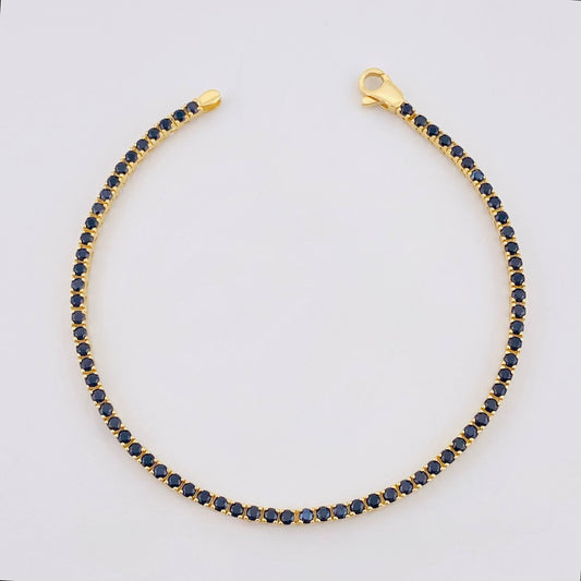 Pulso Tenis Doble Faz 7gr / 18cm / 2.8mm Oro Amarillo 18K