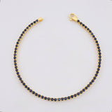 Pulso Tenis Doble Faz 7gr / 18cm / 2.8mm Oro Amarillo 18K