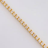 Pulso Tenis Doble Faz 7gr / 18cm / 2.8mm Oro Amarillo 18K