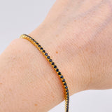 Pulso Tenis Doble Faz 7gr / 18cm / 2.8mm Oro Amarillo 18K
