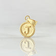 Dije Letra J 0.4gr / 1.5cm / Circulo Bordeado Oro Amarillo 18K ©