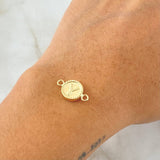 Herraje Letra Y 0.6gr / 1.7cm / Bordeado Oro Amarillo 18K *
