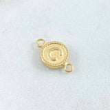 Herraje Letra C 0.4gr / 1.5cm / Oro 18K
