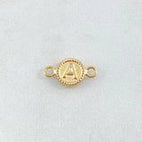 Herraje Letra A 0.45gr / 1.5cm / Circulo Bordeado Oro Amarillo 18K ©