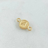 Herraje Letra A 0.45gr / 1.5cm / Circulo Bordeado Oro Amarillo 18K ©