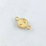 Herraje Letra J 0.45gr / 1.5cm / Circulo Bordeado Oro Amarillo 18K ©