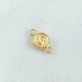 Herraje Letra S 0.45gr / 1.5cm / Circulo Bordeado Oro Amarillo 18K ©