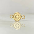 Herraje Letra C 0.45gr / 1.5cm / Circulo Bordeado Oro Amarillo 18K ©