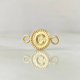Herraje Letra C 0.45gr / 1.5cm / Circulo Bordeado Oro Amarillo 18K ©
