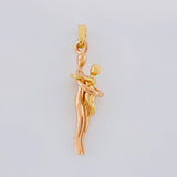 Dije Madre e Hijo 3.95g / 3.7cm Dos Oros Amarillo Rosa 18K