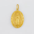 Dije Medalla Virgen Milagrosa 3.1g / 4cm Oro Amarillo 18K