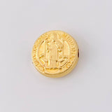Herraje Tambor San Benito 0.85g / 1.2cm Oro Amarillo 18K