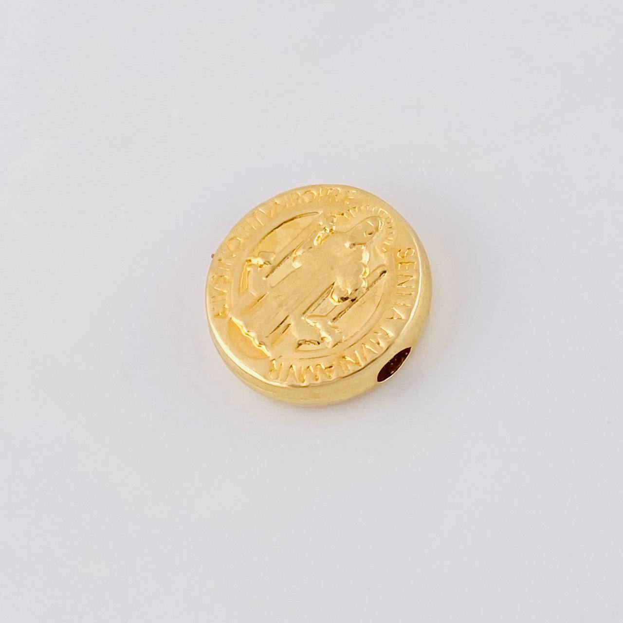 Herraje Tambor San Benito 0.85g / 1.2cm Oro Amarillo 18K