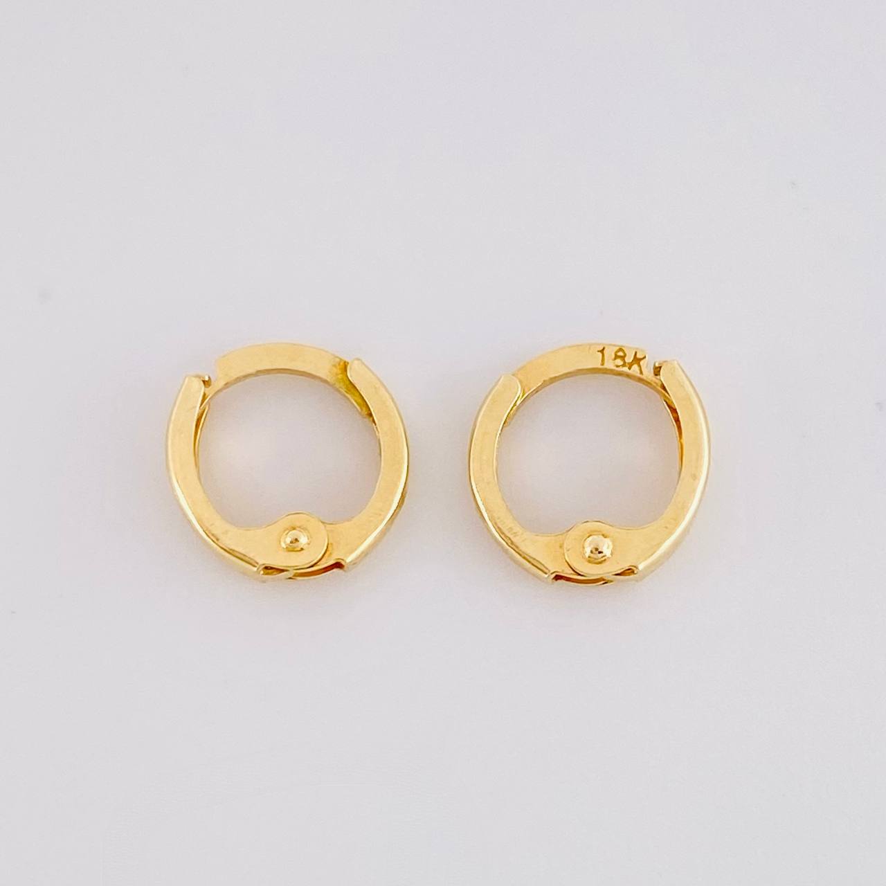 Candongas Carril 0.6g / 0.8cm Oro Amarillo 18K