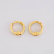 Candongas Carril 0.6g / 0.8cm Oro Amarillo 18K