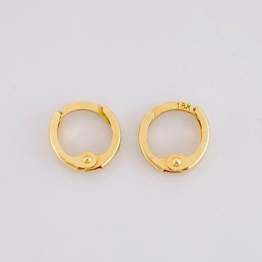 Candongas Carril 0.6g / 0.8cm Oro Amarillo 18K