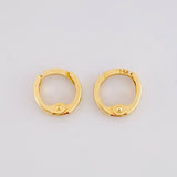 Candongas Carril 0.6g / 0.8cm Oro Amarillo 18K