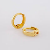 Candongas Carril 0.6g / 0.8cm Oro Amarillo 18K