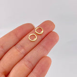 Candongas Carril 0.6g / 0.8cm Oro Amarillo 18K