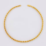 Tobillera Lazo 3.7g / 26cm / 3.35mm Oro Amarillo 18K