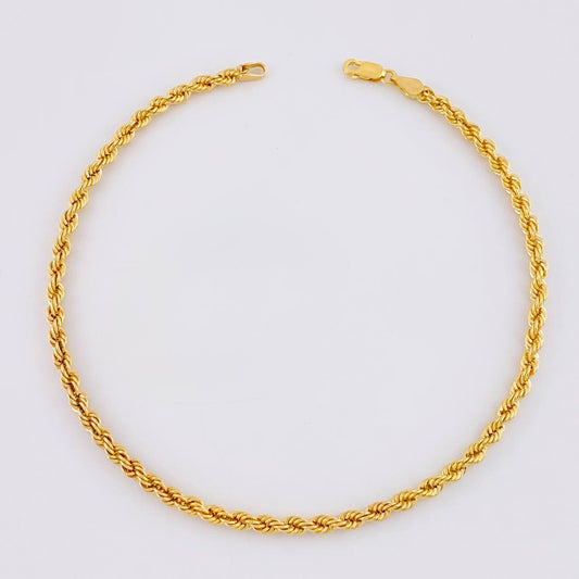 Tobillera Lazo 3.7g / 26cm / 3.35mm Oro Amarillo 18K