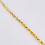 Tobillera Lazo 3.7g / 26cm / 3.35mm Oro Amarillo 18K