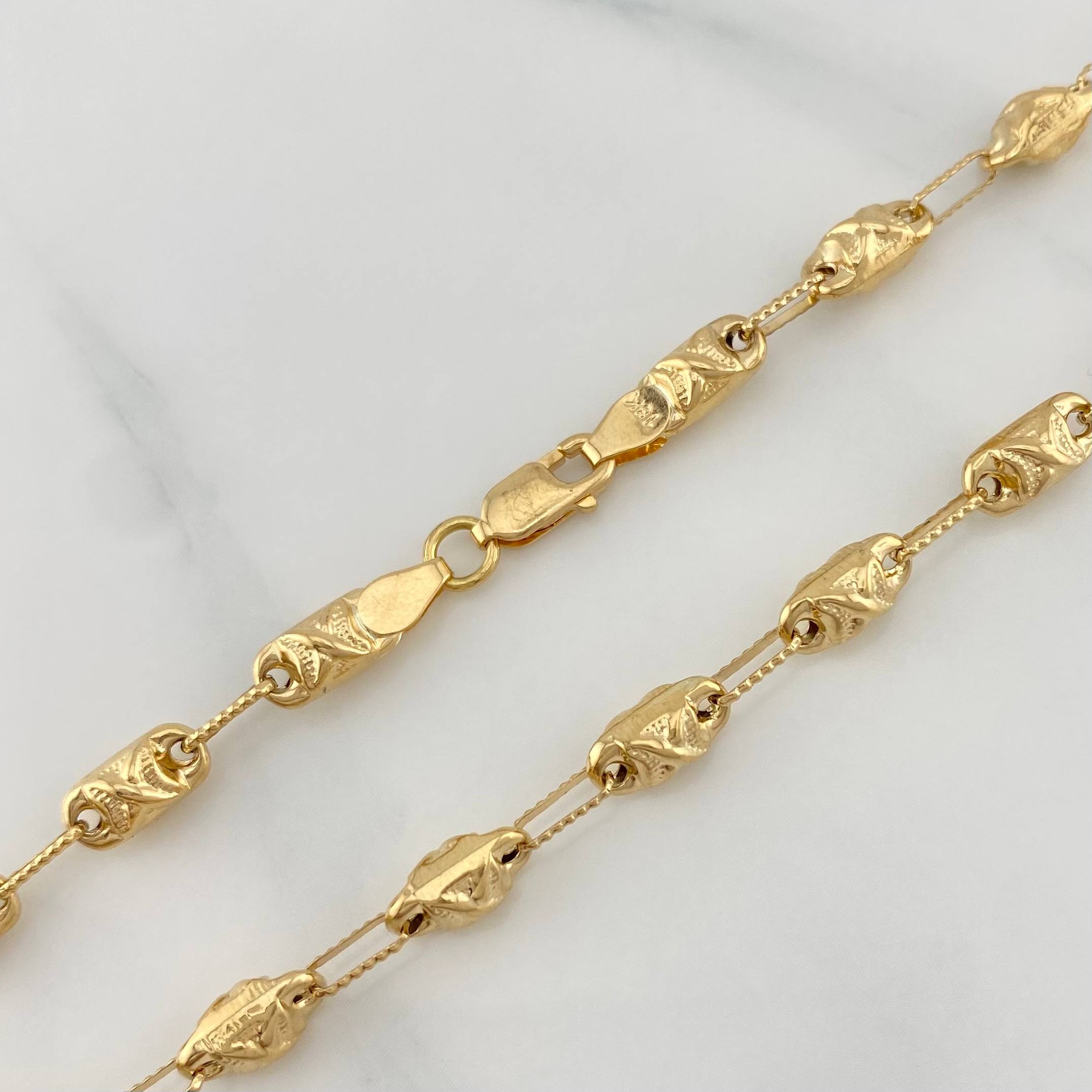 Cadena Rustica X 14 g / 62 cm / 4 mm Oro Amarillo 18K