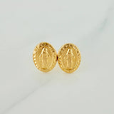 Topos Virgen Milagrosa 0.85gr / 7.5mm Oro Amarillo 18K %