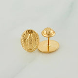 Topos Virgen Milagrosa 0.85gr / 7.5mm Oro Amarillo 18K %