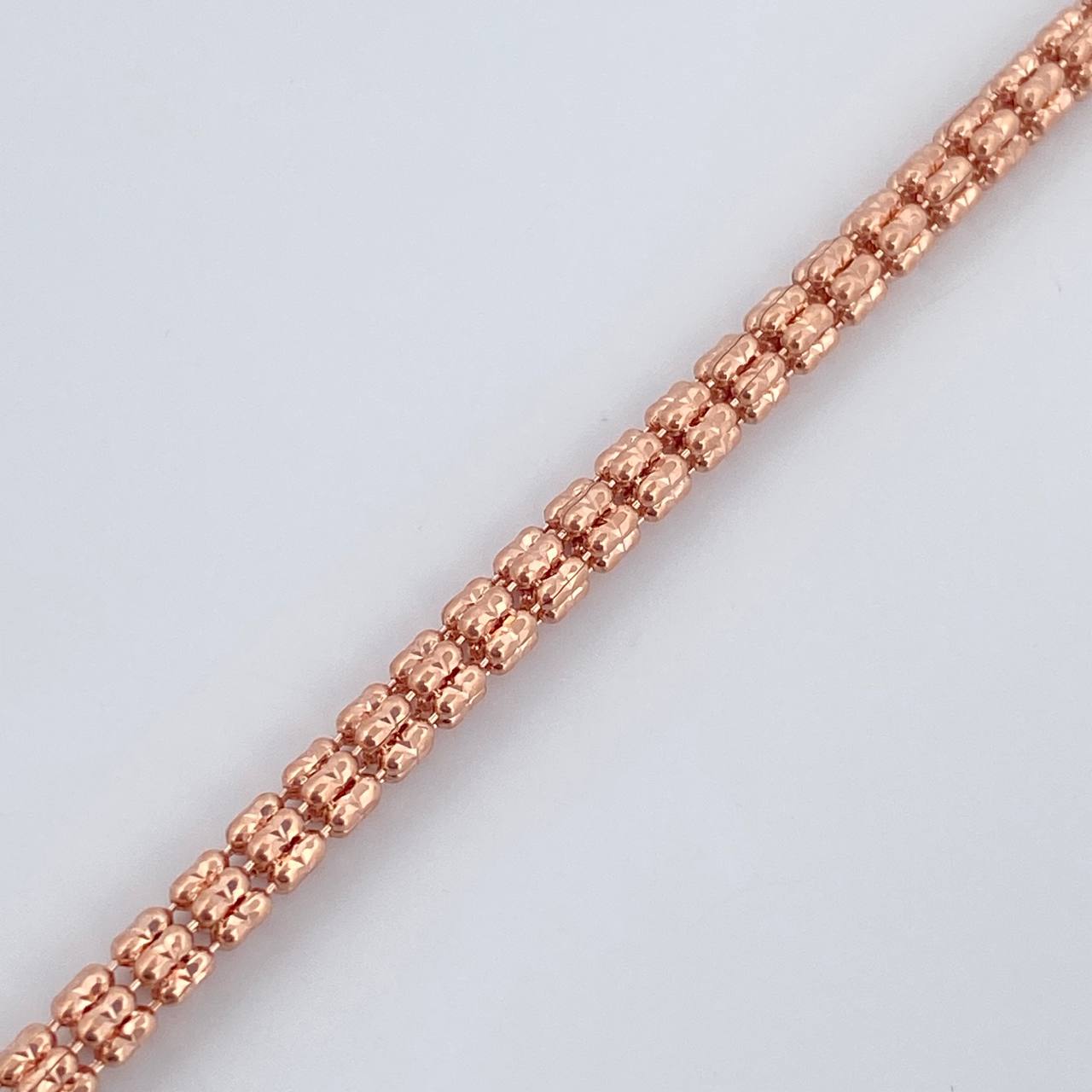 Pulso Ice 7.65gr / 20.1cm / Oro Rosa +4 18K $