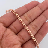 Pulso Ice 7.65gr / 20.1cm / Oro Rosa +4 18K $