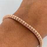 Pulso Ice 10gr / 19.6cm / Oro Rosa +4 18K $