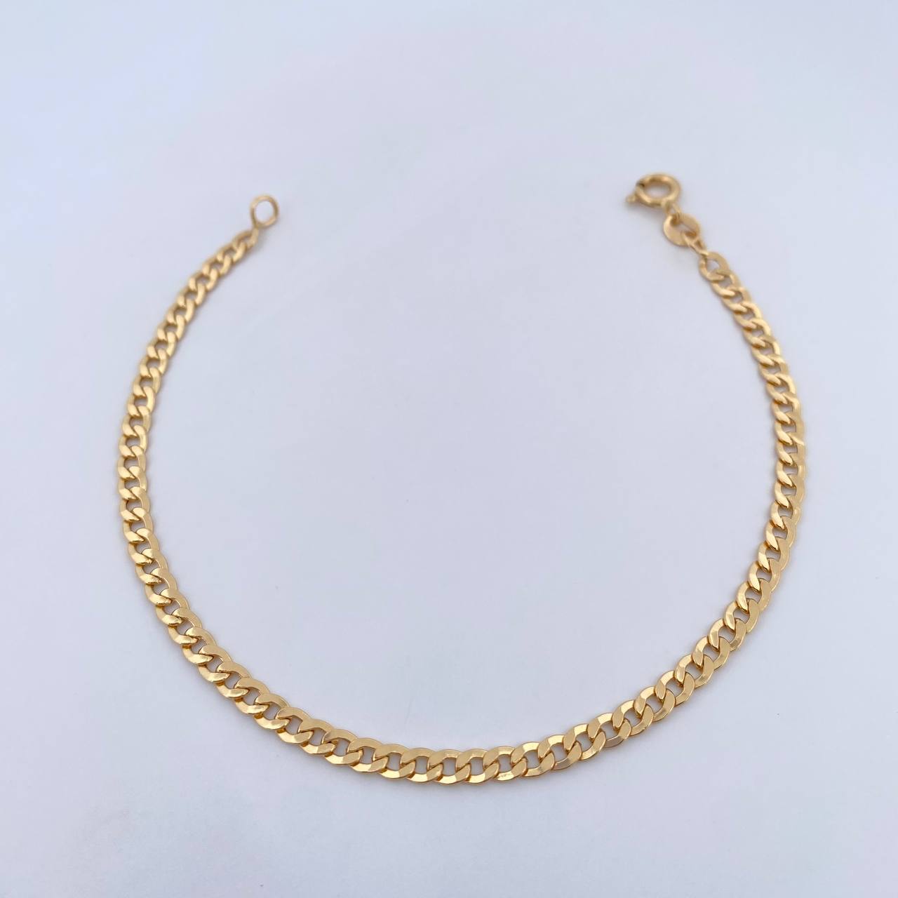 Pulso Cubano 2.4gr / 19cm / 3.3mm Oro Amarillo +1 18K &