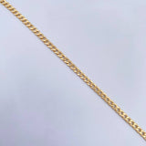 Pulso Cubano 2.35gr / 19cm / 3.3mm Oro Amarillo +1 18K &