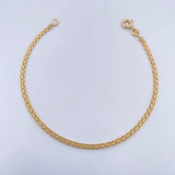 Pulso Chino 2.55gr / 19cm / 2.4mm Oro Amarillo +1 18K &