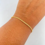 Pulso Chino 2.55gr / 19.4cm / 2.4mm Oro Amarillo +0 18K &