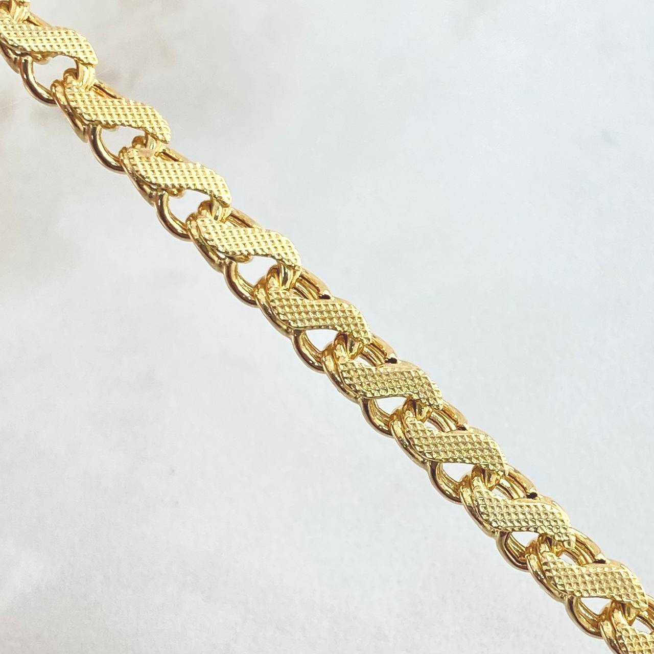 Pulso Aro Seguido Doble 10.65gr / 20cm / Oro Amarillo +3 18K ©