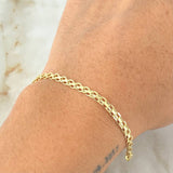 Pulso Chino 2.35gr / 19cm / Oro Amarillo +1 18K ©