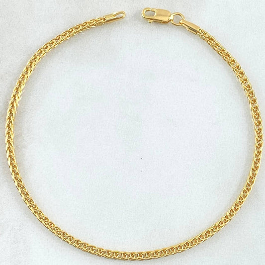 Pulso Franco 2.1gr / 19.5cm / Oro Amarillo +3 18K *