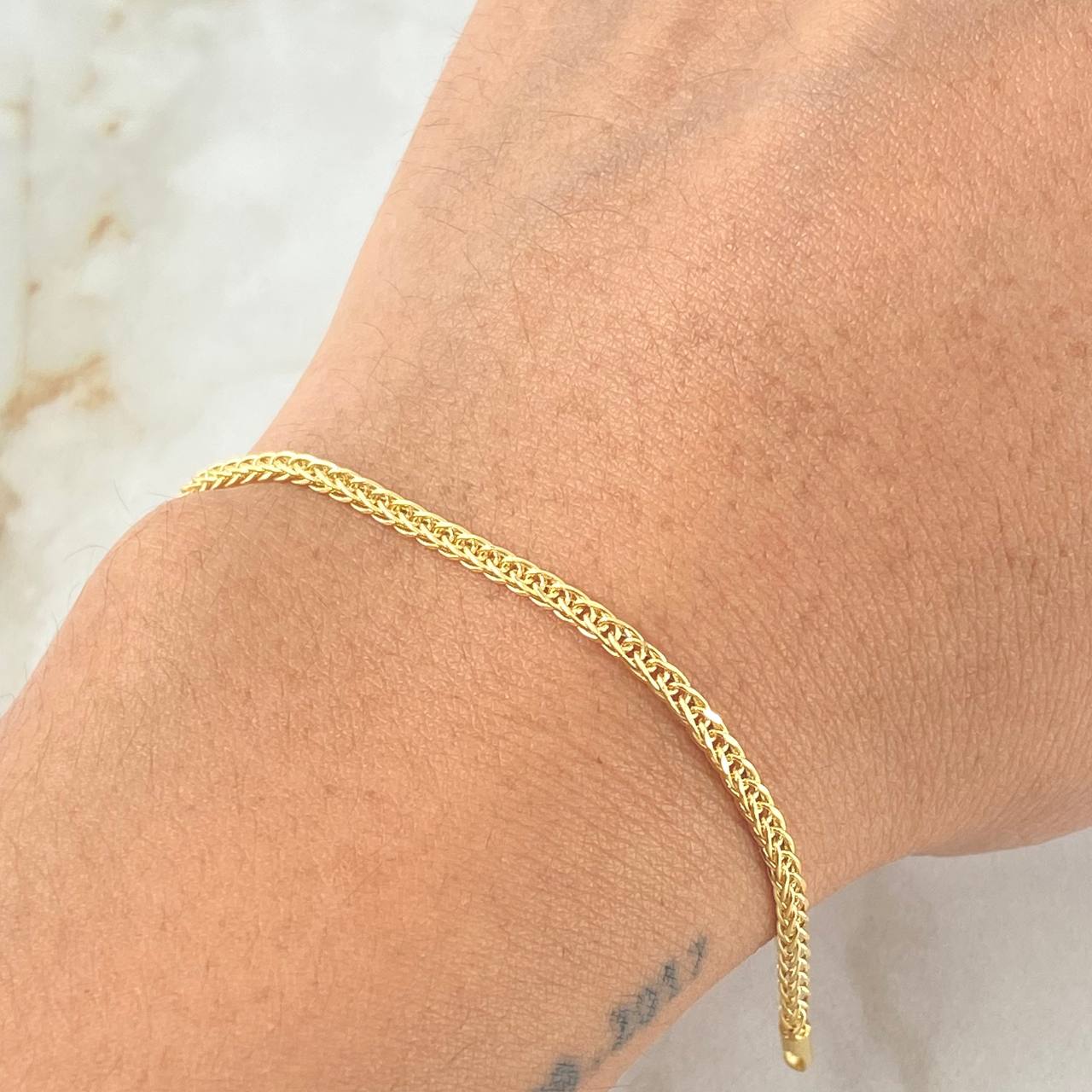 Pulso Franco 2.05gr / 19.5cm / Oro Amarillo +3 18K ©
